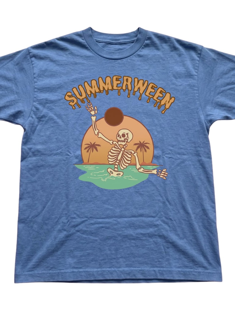 Gildan Trendy Spooky Summer Graphic T-shirt